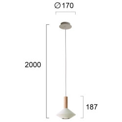 Lampa wisząca BASSO LNV0015324 Lunaveri