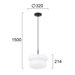 Lampa wisząca PESA LNV0016434 Lunaveri
