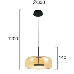 Lampa wisząca POSITANO LNV0019134 Lunaveri