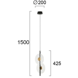 Lampa wisząca URBINO LNV0020824 Lunaveri