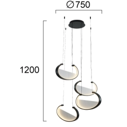 Lampa wisząca TIRSO LNV0022034 Lunaveri