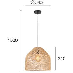 Lampa wisząca LAVERIO LNV0024034 Lunaveri