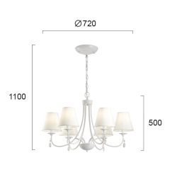 Lampa wisząca PAESTUM LNV0024614 Lunaveri
