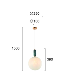Lampa wisząca ALLORA LNV0024624 Lunaveri