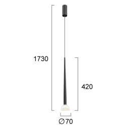 Lampa wisząca COMO LNV0025234 Lunaveri