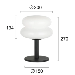 Lampa stołowa PESA LNV0026434 Lunaveri