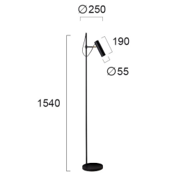 Lampa podłogowa PIAZZI LNV0029424 Lunaveri
