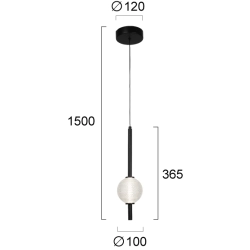 Lampa wisząca MILAZZO LNV0030334 Lunaveri
