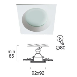 Oprawa wpuszczana MORESCO LNV0031514 Lunaveri