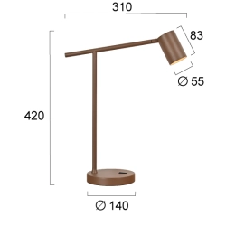 Lampa stołowa SALICE LNV0034434 Lunaveri