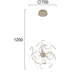 Lampa wisząca OLIVIO LNV0035434 Lunaveri