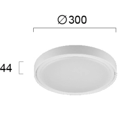 Plafon zewnętrzny GALASSIA LNV0037524 Lunaveri