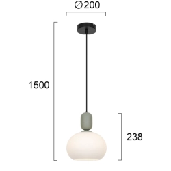 Lampa wisząca VALIO LNV0038234 Lunaveri