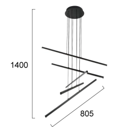 Lampa wisząca ESSENZA LNV0041034 Lunaveri