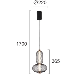 Lampa wisząca CATANIA LNV0041134 Lunaveri