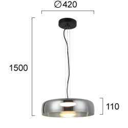 Lampa wisząca RAZZIA LNV0042034 Lunaveri