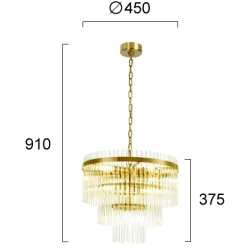 Lampa wisząca FIESO LNV0044134 Lunaveri