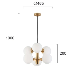 Lampa wisząca VOLERE LNV0044903 Lunaveri