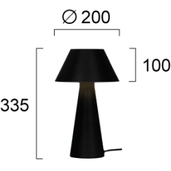 Lampa stołowa ZANELLI LNV0047034 Lunaveri