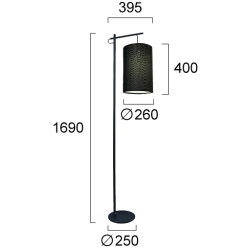 Lampa podłogowa OLMO LNV0048034 Lunaveri