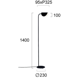 Lampa podłogowa CIDIO LNV0048424 Lunaveri