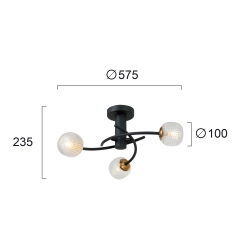 Plafon COSENZO LNV0049324 Lunaveri