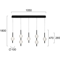 Lampa wisząca MILAZZO LNV0050334 Lunaveri
