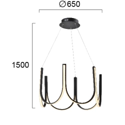 Lampa wisząca BOLZANO LNV0051724 Lunaveri