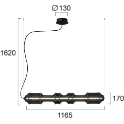Lampa wisząca CEFALERO LNV0052234 Lunaveri