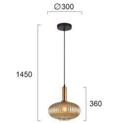 Lampa wisząca DOVERE LNV0053324 Lunaveri