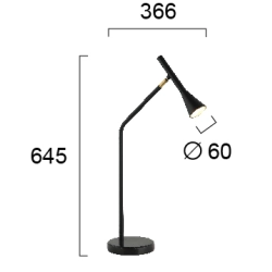 Lampa stołowa FICO LNV0053824 Lunaveri