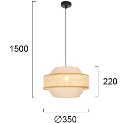 Lampa wisząca ROTO LNV0054724 Lunaveri