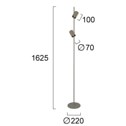 Lampa podłogowa LAVINIA LNV0055334 Lunaveri