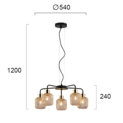 Lampa wisząca VIESTIA LNV0055614 Lunaveri