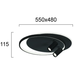 Lampa sufitowa GARBARE LNV0055624 Lunaveri