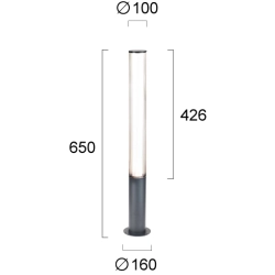 Lampa stojąca zewnętrzna PIOVOSO LNV0056334 Lunaveri