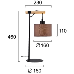 Lampa stołowa CAME LNV0057034 Lunaveri