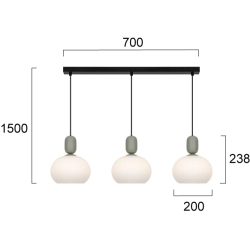 Lampa wisząca VALIO LNV0058234 Lunaveri