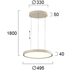 Lampa wisząca NIVES LNV0059234 Lunaveri