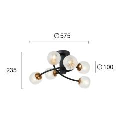 Plafon COSENZO LNV0059324 Lunaveri