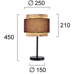 Lampa stołowa VORRE LNV0059924 Lunaveri