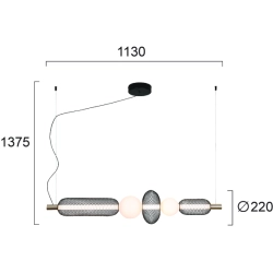 Lampa wisząca CATANIA LNV0061134 Lunaveri