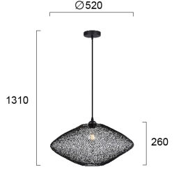 Lampa wisząca PIACERE LNV0061524 Lunaveri