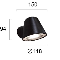 Kinkiet zewnętrzny NASTRINO LNV0062824 Lunaveri