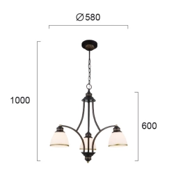 Lampa wisząca TAVINA LNV0063314 Lunaveri