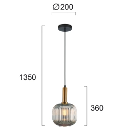 Lampa wisząca DOVERE LNV0063324 Lunaveri