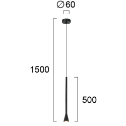 Lampa wisząca FICO LNV0063824 Lunaveri