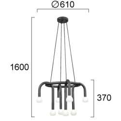 Lampa wisząca FORTE LNV0064234 Lunaveri