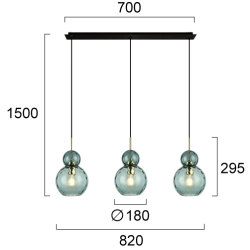 Lampa wisząca ILLARIO LNV0064924 Lunaveri