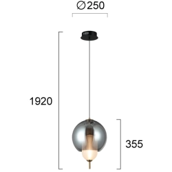Lampa wisząca LIPARI LNV0066234 Lunaveri